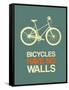 Bicycles Have No Walls 3-NaxArt-Framed Stretched Canvas