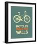 Bicycles Have No Walls 3-NaxArt-Framed Art Print