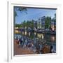 Bicycles, Houses Near the Keizersgracht, Amsterdam, the Netherlands-Rainer Mirau-Framed Photographic Print