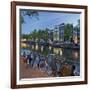 Bicycles, Houses Near the Keizersgracht, Amsterdam, the Netherlands-Rainer Mirau-Framed Photographic Print