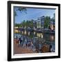 Bicycles, Houses Near the Keizersgracht, Amsterdam, the Netherlands-Rainer Mirau-Framed Photographic Print