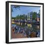 Bicycles, Houses Near the Keizersgracht, Amsterdam, the Netherlands-Rainer Mirau-Framed Photographic Print