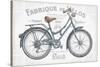 Bicycles I-Daphne Brissonnet-Stretched Canvas