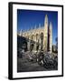 Bicycles in Front of King's College, Cambridge, Cambridgeshire, England, United Kingdom-Steve Bavister-Framed Photographic Print