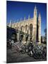 Bicycles in Front of King's College, Cambridge, Cambridgeshire, England, United Kingdom-Steve Bavister-Mounted Photographic Print