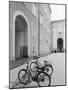 Bicycles in the Domplatz, Salzburg, Austria-Walter Bibikow-Mounted Photographic Print