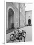 Bicycles in the Domplatz, Salzburg, Austria-Walter Bibikow-Framed Photographic Print