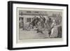 Bicycles in the German Army, Soldiers Returning Home on Furlough Riding Through a Village-Henry Marriott Paget-Framed Giclee Print