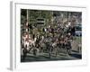 Bicycles in the Rush Hour, Kunming, Yunnan Province, China-Alain Evrard-Framed Photographic Print