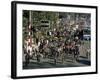 Bicycles in the Rush Hour, Kunming, Yunnan Province, China-Alain Evrard-Framed Photographic Print