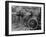 Bicycles Leaning Against the Concrete Wall-Carl Mydans-Framed Photographic Print