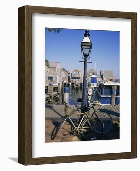 Bicycles, Nantucket, Massachusetts, New England, USA-Ken Gillham-Framed Photographic Print