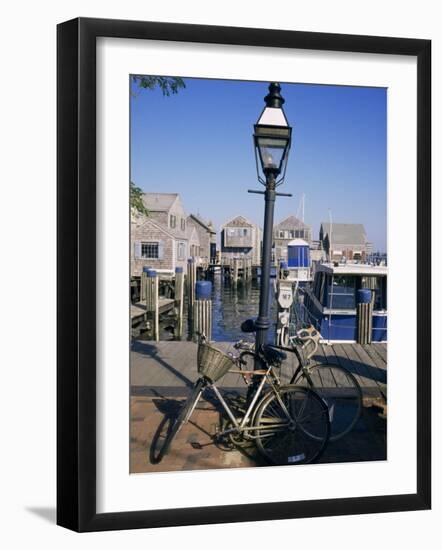 Bicycles, Nantucket, Massachusetts, New England, USA-Ken Gillham-Framed Photographic Print