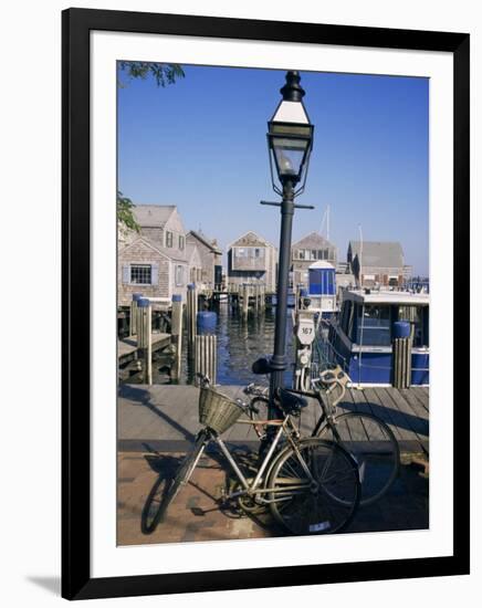 Bicycles, Nantucket, Massachusetts, New England, USA-Ken Gillham-Framed Photographic Print