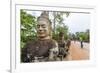 Bicycles Near the South Gate at Angkor Thom-Michael Nolan-Framed Photographic Print