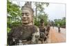 Bicycles Near the South Gate at Angkor Thom-Michael Nolan-Mounted Photographic Print