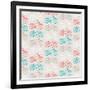 Bicycles Seamless Pattern In Retro Style-incomible-Framed Art Print