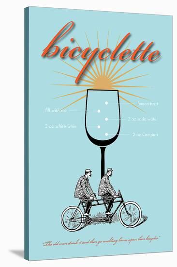 Bicyclette Recipe-Fig & Melon Press-Stretched Canvas