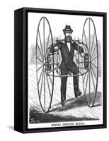 Bicycling, 1869-null-Framed Stretched Canvas