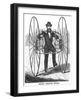 Bicycling, 1869-null-Framed Giclee Print
