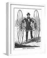 Bicycling, 1869-null-Framed Giclee Print