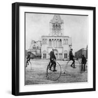 Bicycling, 1880s-null-Framed Giclee Print