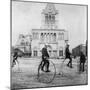 Bicycling, 1880s-null-Mounted Giclee Print