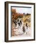 Bicycling, 1887-L. Prang & Co.-Framed Giclee Print