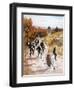 Bicycling, 1887-L. Prang & Co.-Framed Giclee Print