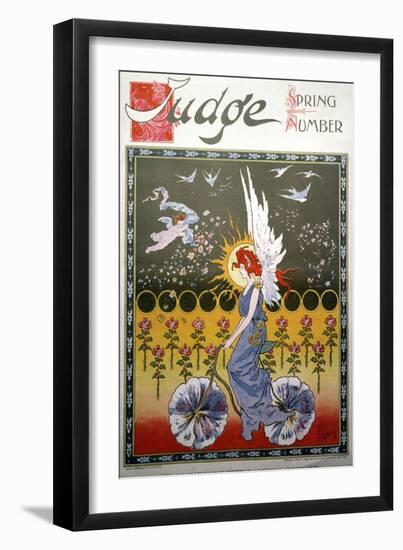 Bicycling, 1896-null-Framed Giclee Print