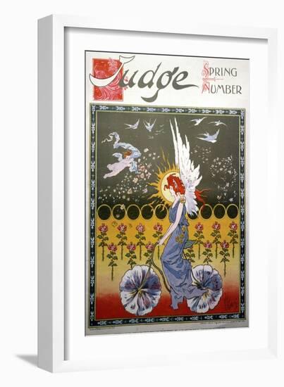 Bicycling, 1896-null-Framed Giclee Print