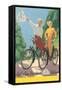Bicycling German Couple-null-Framed Stretched Canvas