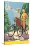 Bicycling German Couple-null-Stretched Canvas