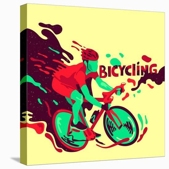 Bicycling. Healthy Lifestyle. Sports Poster-Daria_I-Stretched Canvas
