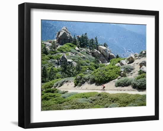 Bicycling in a Fabulous Landscape-null-Framed Premium Photographic Print