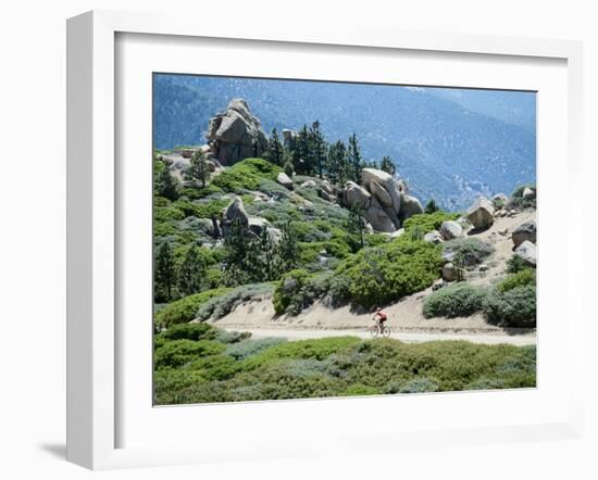 Bicycling in a Fabulous Landscape-null-Framed Premium Photographic Print