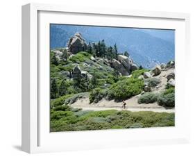 Bicycling in a Fabulous Landscape-null-Framed Premium Photographic Print