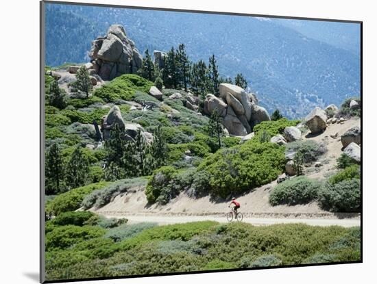 Bicycling in a Fabulous Landscape-null-Mounted Premium Photographic Print