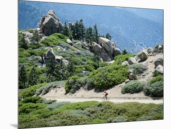 Bicycling in a Fabulous Landscape-null-Mounted Photographic Print