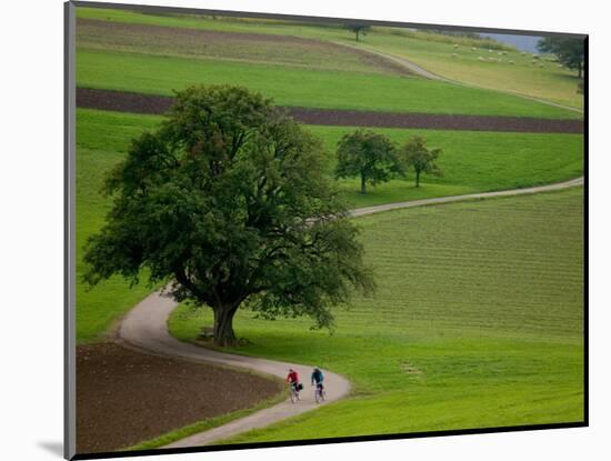 Bicycling in Basel Land, Jura Mountains, Switzerland-David Barnes-Mounted Photographic Print