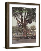 Bicycling's Climbing Popularity, Front Cover of 'The Du Pont Magazine', July-August 1968-null-Framed Giclee Print