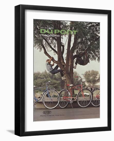 Bicycling's Climbing Popularity, Front Cover of 'The Du Pont Magazine', July-August 1968-null-Framed Giclee Print