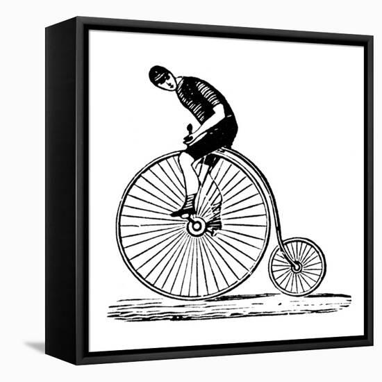 Bicycling-null-Framed Stretched Canvas