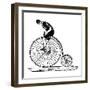 Bicycling-null-Framed Giclee Print