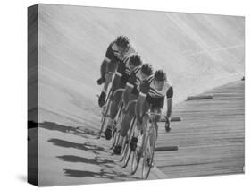 Bicyclists Competing at the Olympics-George Silk-Stretched Canvas