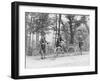 Bicyclists in Central Park-null-Framed Photographic Print