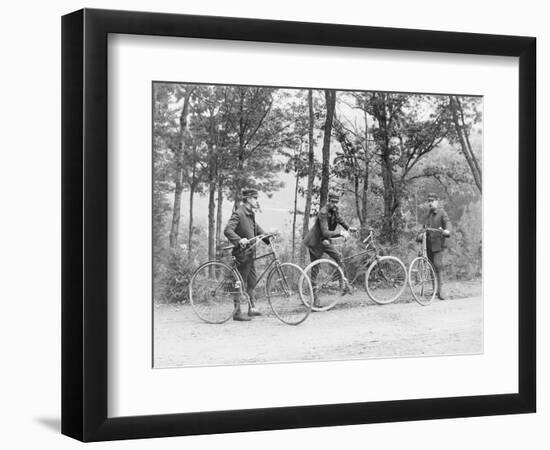 Bicyclists in Central Park-null-Framed Photographic Print