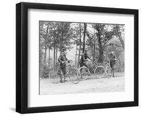 Bicyclists in Central Park-null-Framed Photographic Print