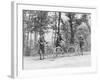 Bicyclists in Central Park-null-Framed Photographic Print