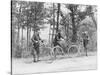 Bicyclists in Central Park-null-Stretched Canvas